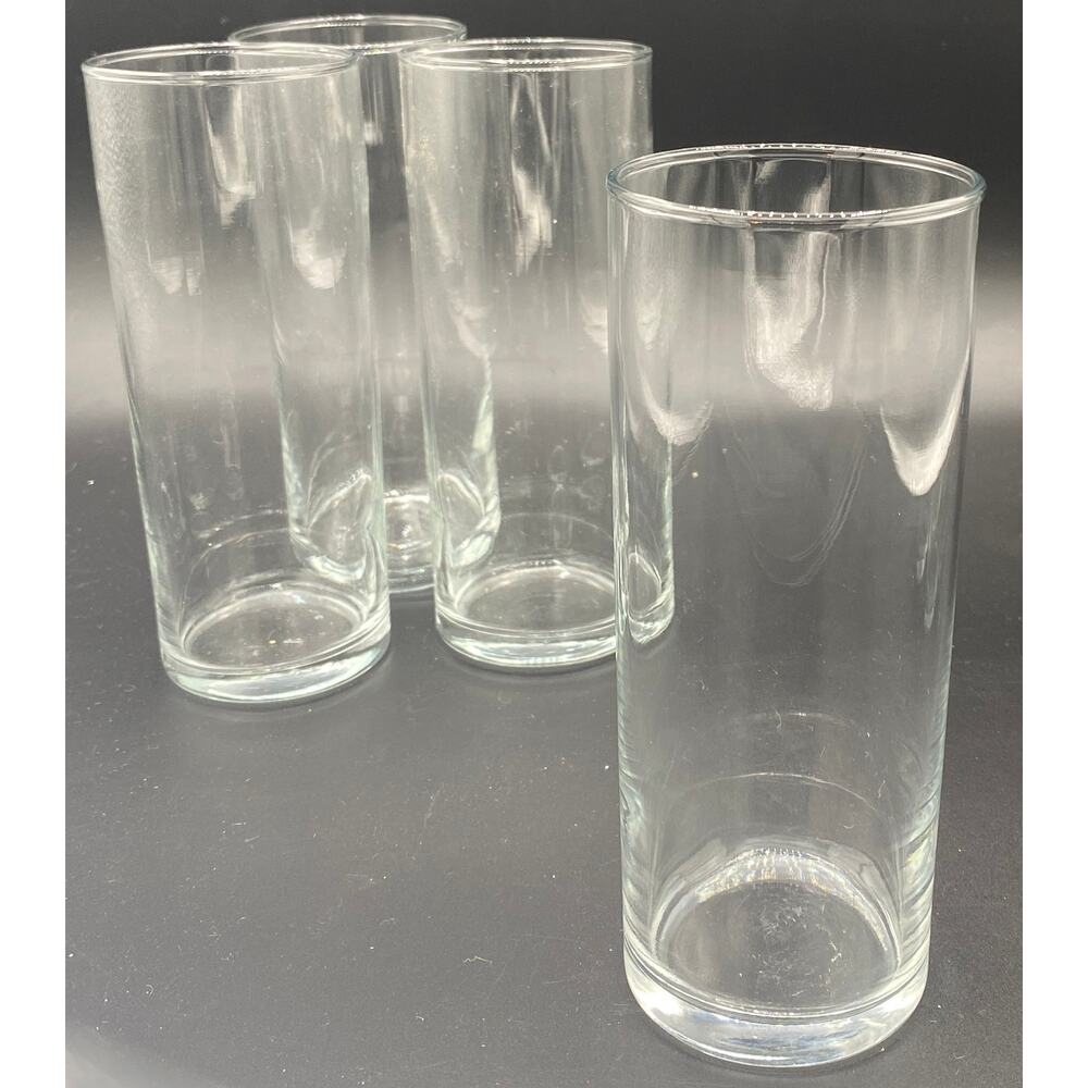4 Vtg LIBBEY Tall Ice Tea Glasses Highball Tom Collins Cocktail USA 60s MCM - Picture 1 of 5
